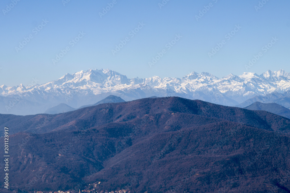 Panoramic view from Monte San Giorgio Panoramic view from Monte San Giorgio