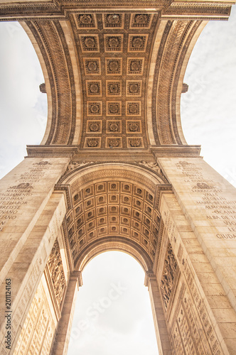 The Arc de Triomphe in pari...
