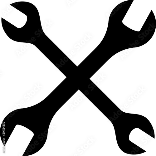 Open End Wrench Icon, Spanner