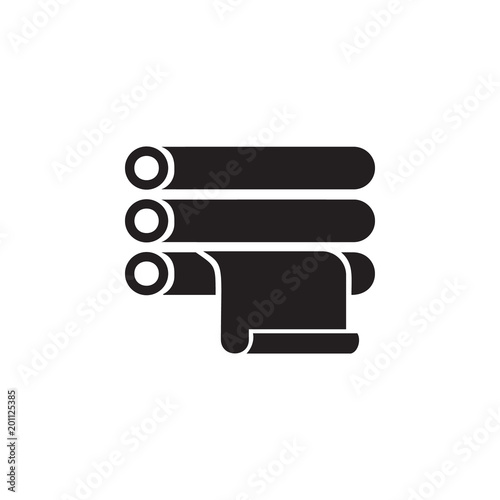 printed roll icon. Element of printing house illustration. Premium quality graphic design icon. Signs and symbols collection icon for websites, web design, mobile app
