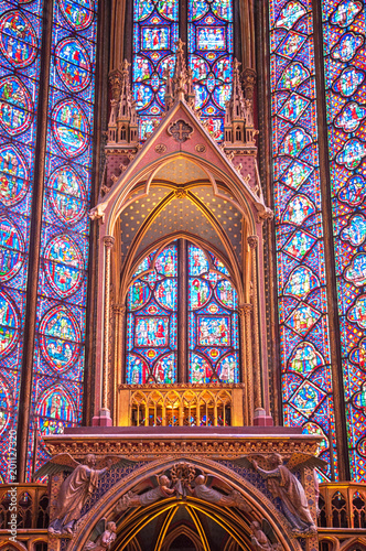 Interior of the famous Saint Chapelle
