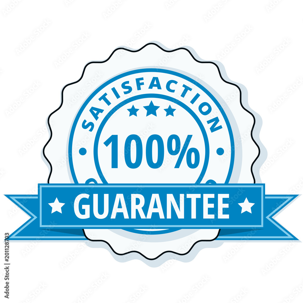 100% Satisfaction Guaranteed illustration 100% Satisfaction Guaranteed illustration