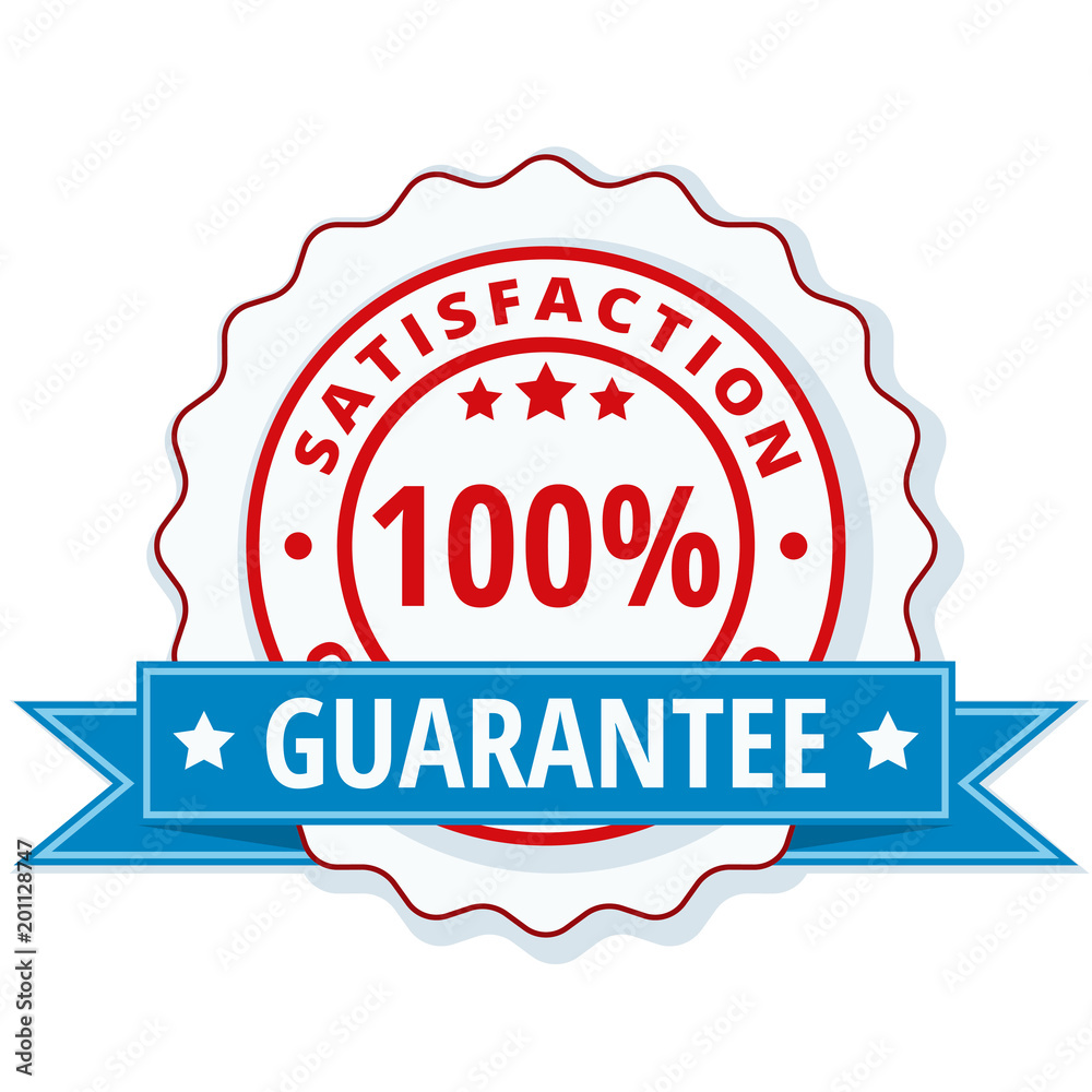 Obraz premium 100% Satisfaction Guaranteed illustration