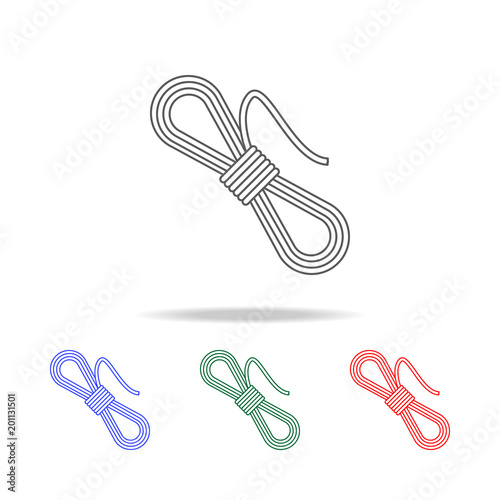 coil of rope icon. Elements of camping multi colored icons. Premium quality graphic design icon. Simple icon for websites, web design; mobile app, info graphics