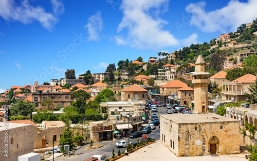 Deir El Qamar in mount Lebanon Middle east photo