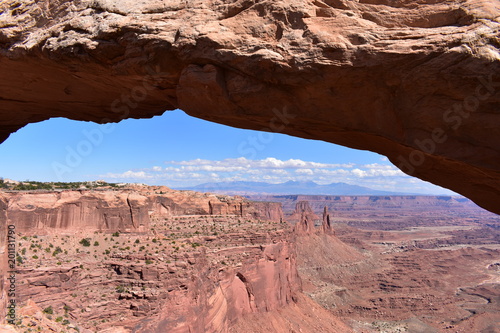 Geologic and natural features of Canyonlands National Park in the deserts of Utah