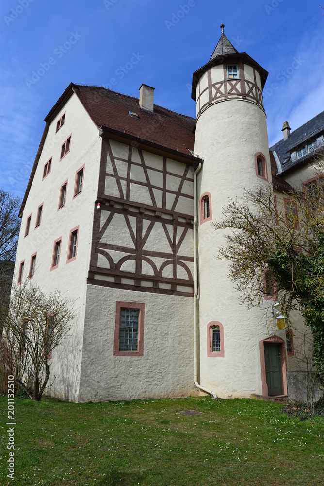 Lohrer Schloss in Lohr am Main in Unterfranken- Bayern