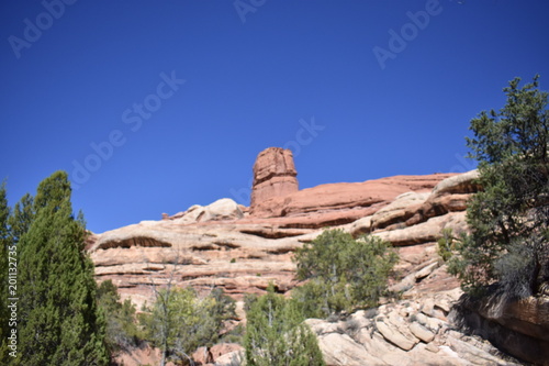 Geologic and natural features of Canyonlands National Park in the deserts of Utah