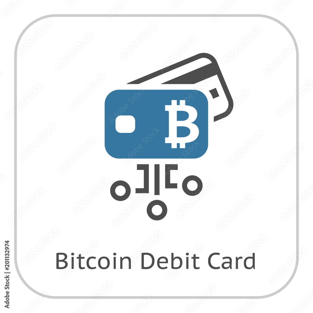 Bitcoin Debit Card Icon.
