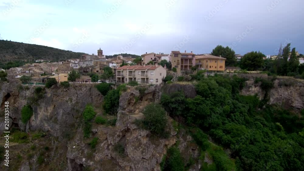 Albacete. Aerial view in village of Letur. Spain. 4k Drone Video Albacete. Aerial view in village of Letur. Spain. 4k Drone Video