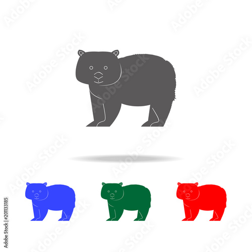 animal Wombat icon. Elements of Australian animals multi colored icons. Premium quality graphic design icon. Simple icon for websites; web design; mobile app, info graphics