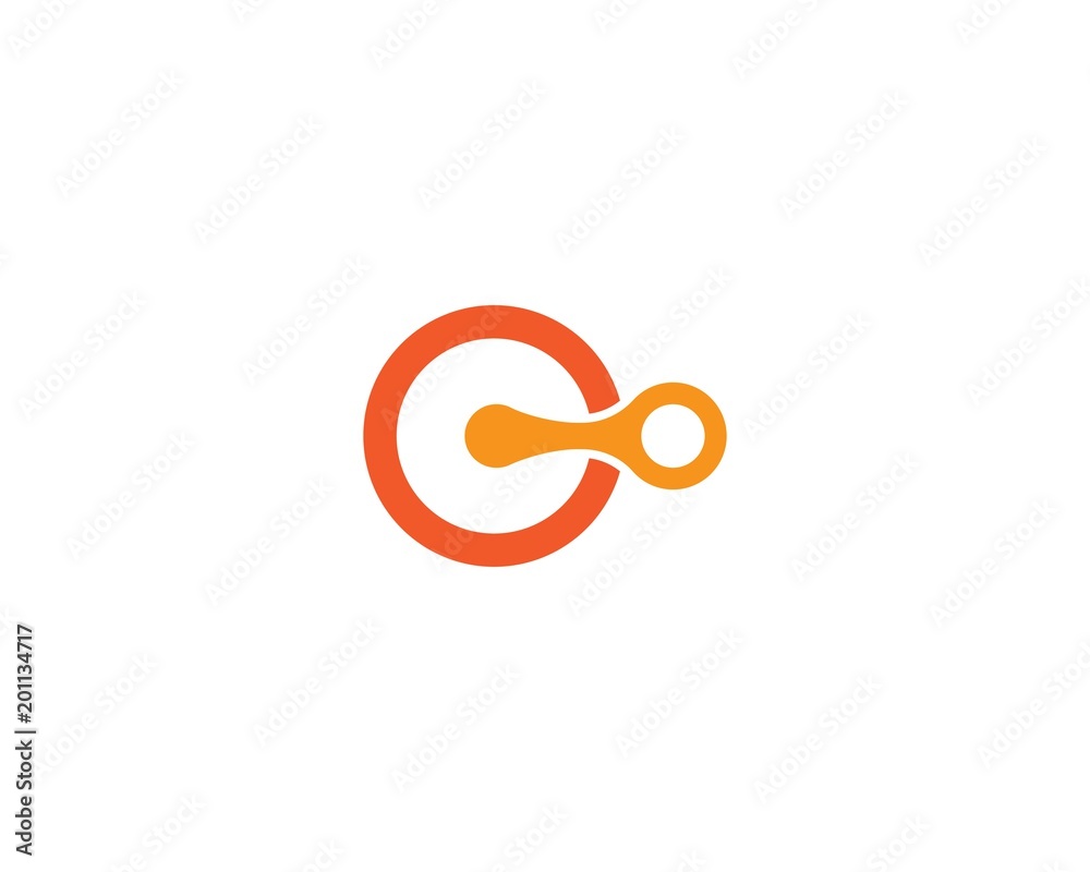Business technology logo template Business technology logo template