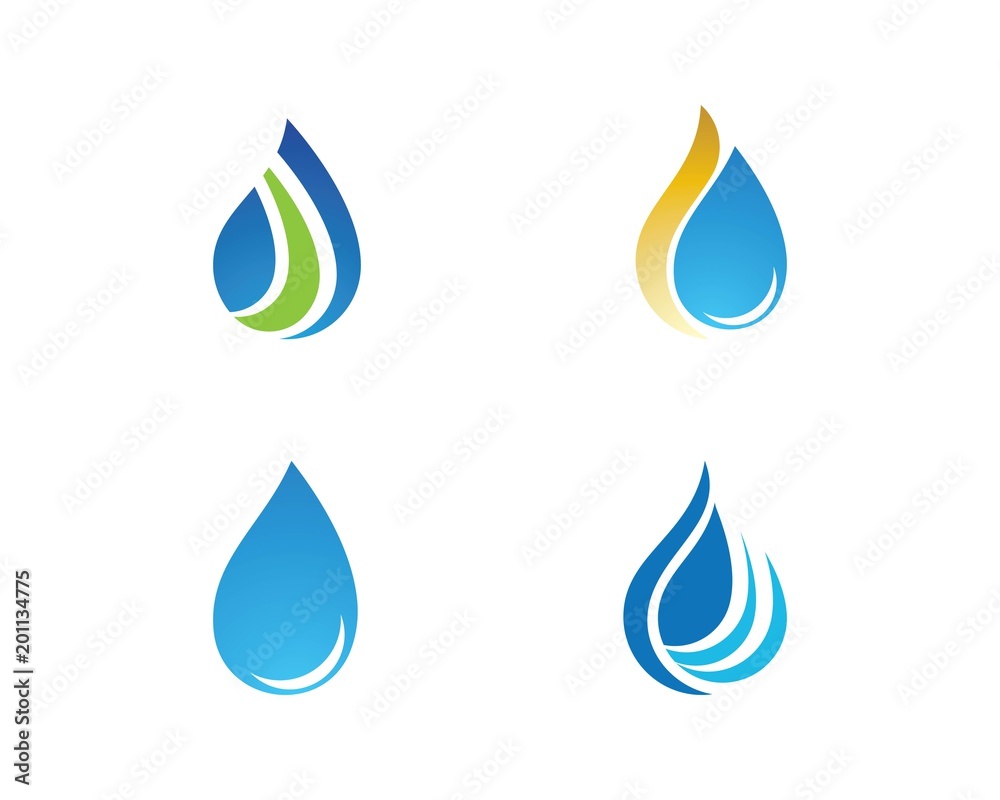 water drop Logo Template water drop Logo Template