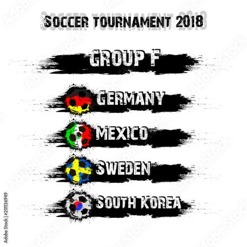 Soccer tournament 2018 group F