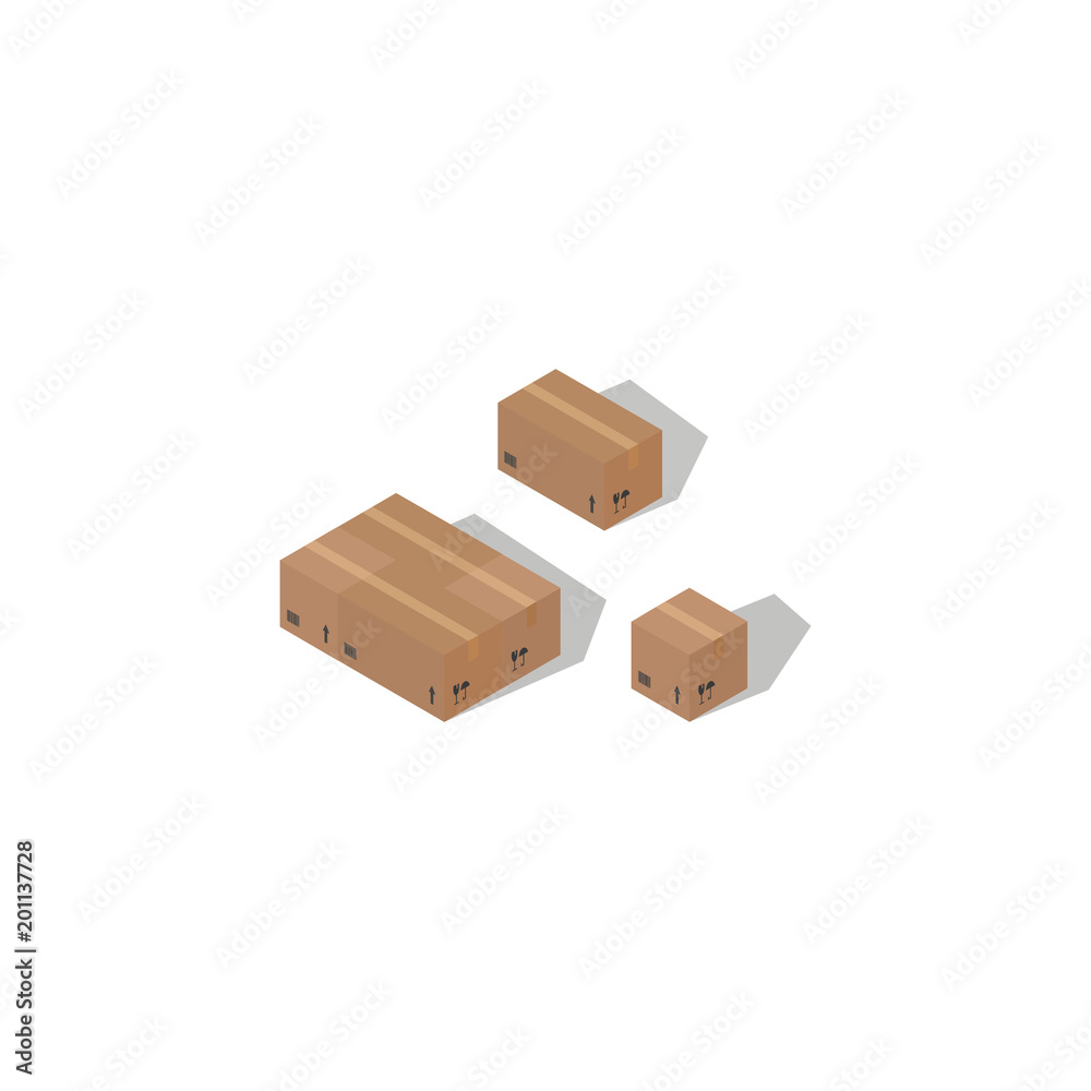 Isometric modern warehouse object Isometric modern warehouse object