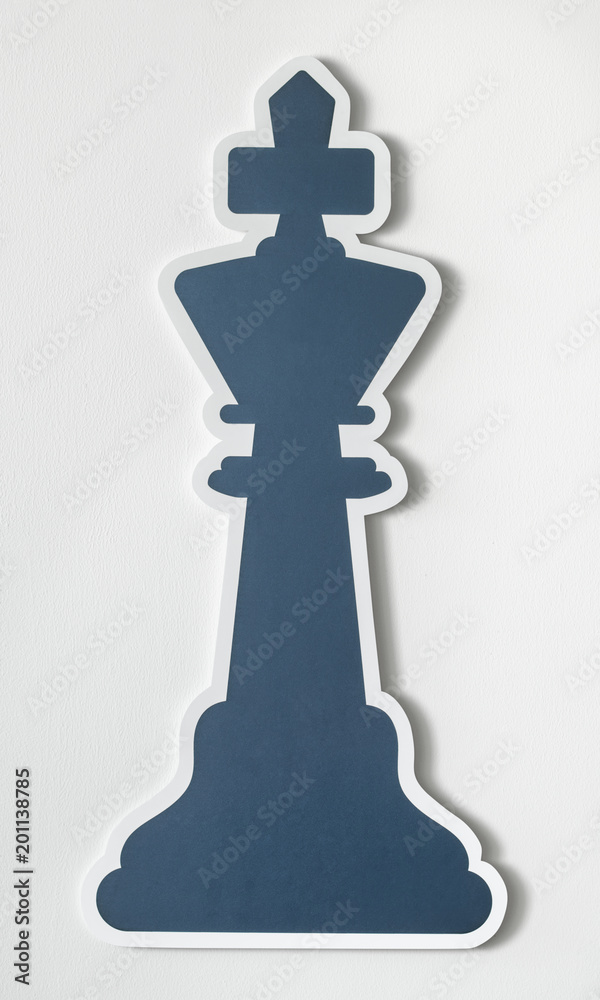 The king chess strategy icon