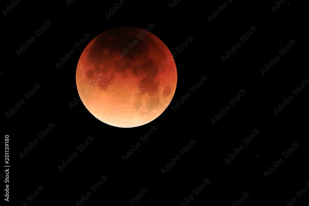 Obraz premium Lunar Eclipse January 2018