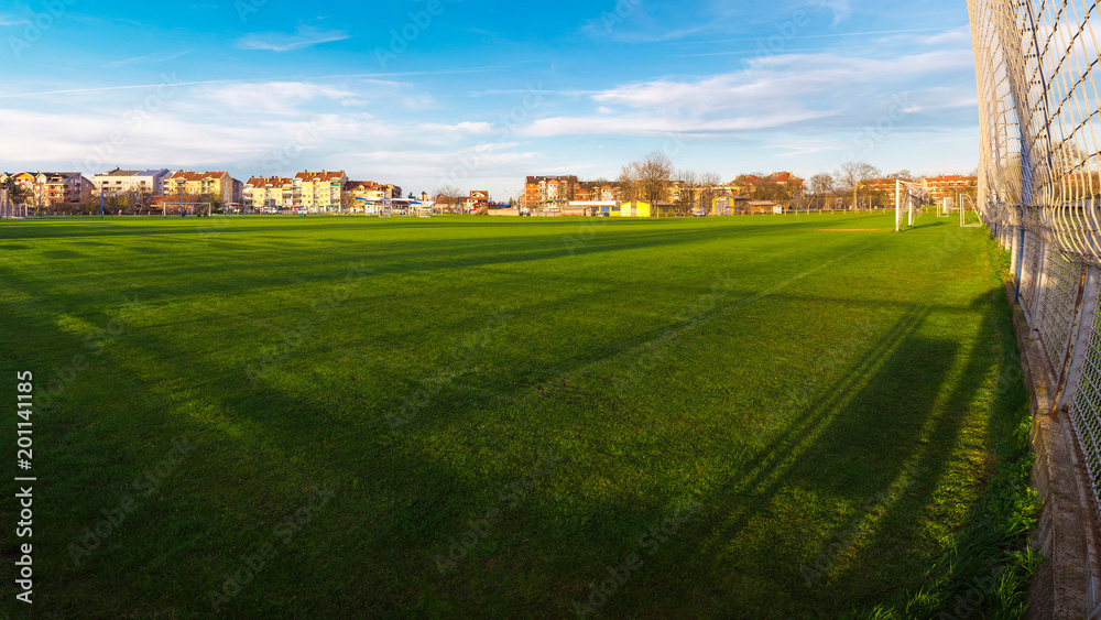 Fototapeta premium Training football field