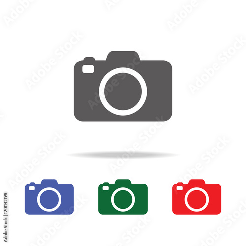 camera icon. Elements of photo camera in multi colored icons. Premium quality graphic design icon. Simple icon for websites, web design, mobile app, info graphics