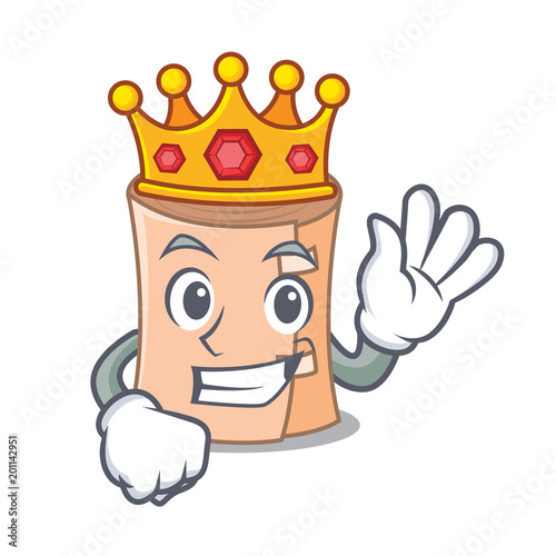 King medical gauze mascot cartoon