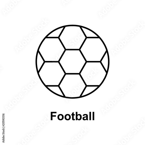 soccer ball icon. Element of school icon for mobile concept and web apps. Thin line icon for website design and development, app development. Premium icon