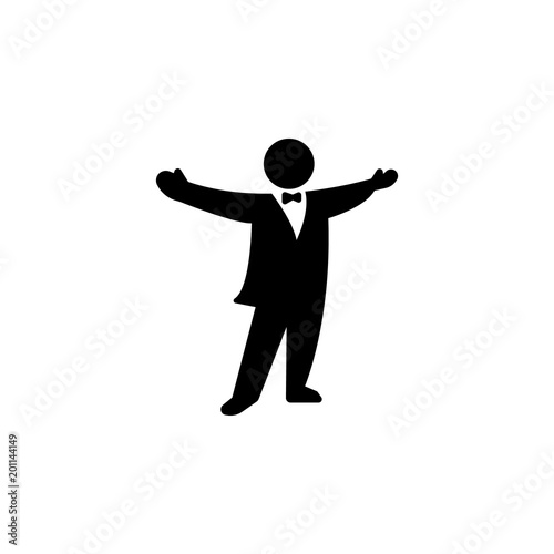 Opera singer icon. Element of theater and art illustration. Premium quality graphic design icon. Signs and symbols collection icon for websites, web design, mobile app
