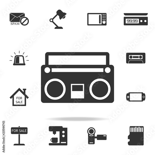 Free Download Retro tape recorder icon. Detailed set of web icons. Premium quality graphic design. One of the collection icons for websites, web design, mobile app - GFXLoad