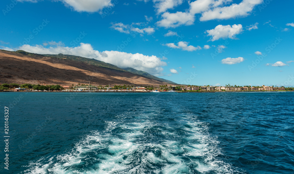 leaving the port of maalaea maui hawaii for a boat tour