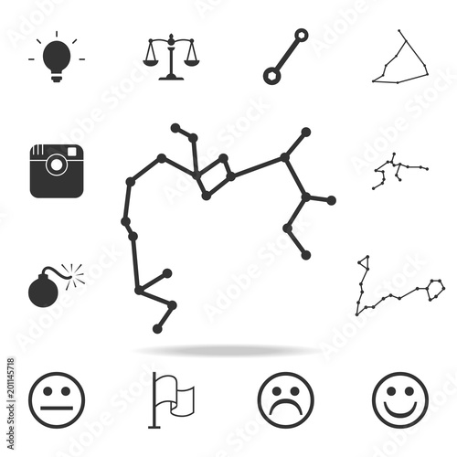 constellation and part of zodiacal system canser Sagittarius icon. Detailed set of web icons. Premium quality graphic design. One of the collection icons for websites, web design