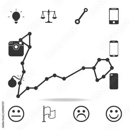 constellation and part of zodiacal system canser Pisces icon. Detailed set of web icons. Premium quality graphic design. One of the collection icons for websites, web design