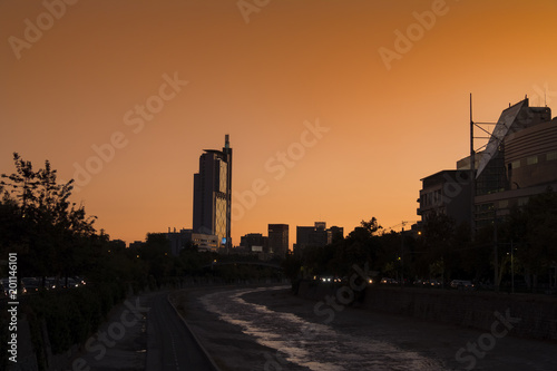 Sunset, Santiago, Chile