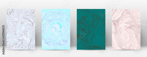 Abstract cover. Modern design template. Admirable suminagashi marble. Minimalistic hipster flyer design. Astonishing trendy abstract cover. Vector illustration.