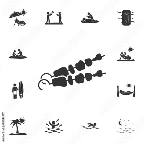 shashlik icon. Detailed set of Summer illustrations. Premium quality graphic design icon. One of the collection icons for websites, web design, mobile app