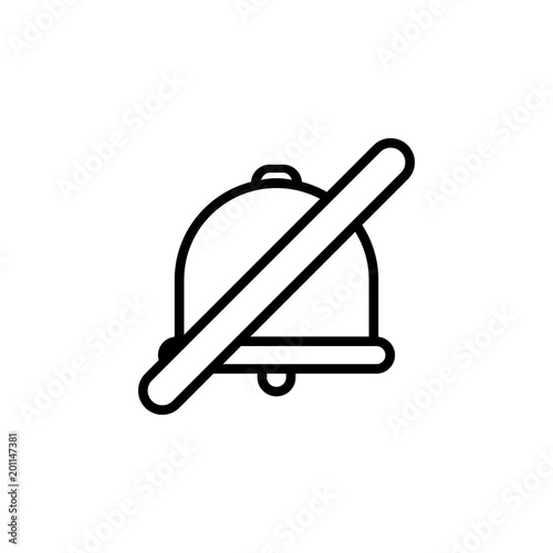 no sound icon. Element of minimalistic icons for mobile concept and web apps. Thin line icon for website design and development, app development