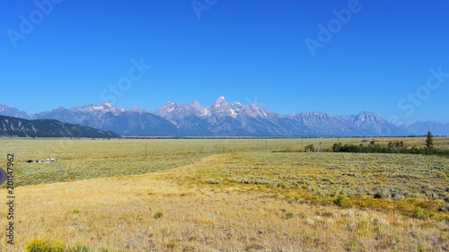 Scenic hiking and mountain views from Grand Teton National Park - Wyoming
