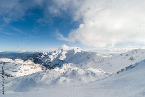 beautiful mountains ski resort in Alps © chechotkin