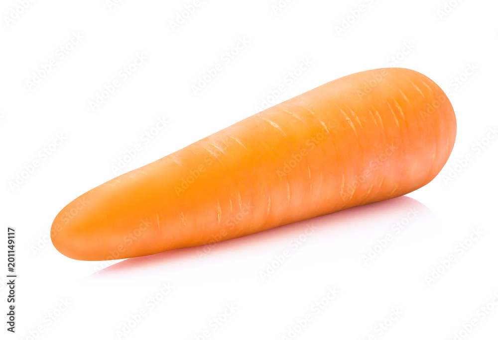 Fresh carrot isolated on white background, food healthy concept Fresh carrot isolated on white background, food healthy concept