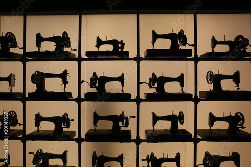 A sewing machine is a machine used to stitch fabric and other materials together with thread.