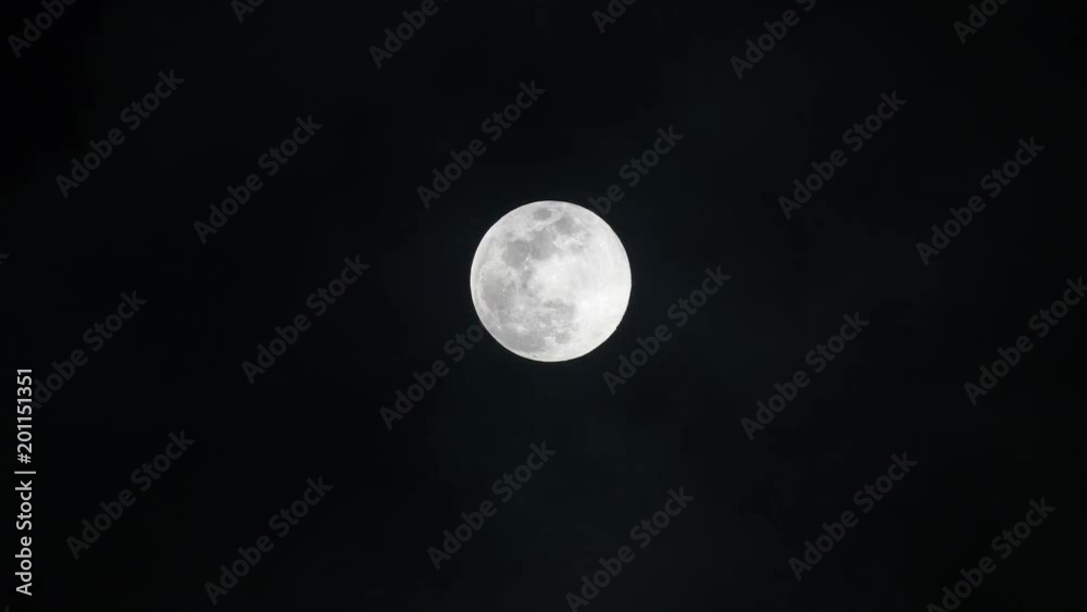 The Full Moon over Rapidly Moving Thin Clouds The Full Moon over Rapidly Moving Thin Clouds