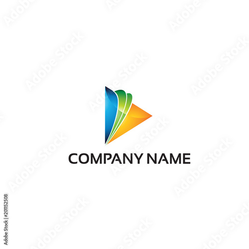 Free Download play tech logo template - GFXLoad