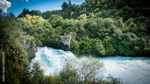 Huka Falls near lake Taupo  Waikato river  North Island of New Zealand