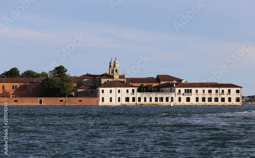 Venice Italy Buildings of the Benedictines in San Servolo Island
