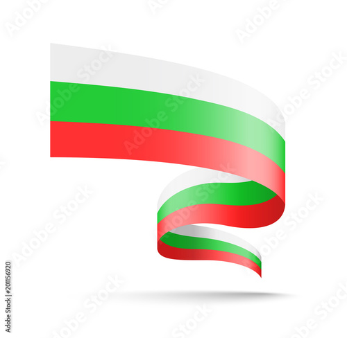Free Download Bulgaria flag in the form of wave ribbon. - GFXLoad