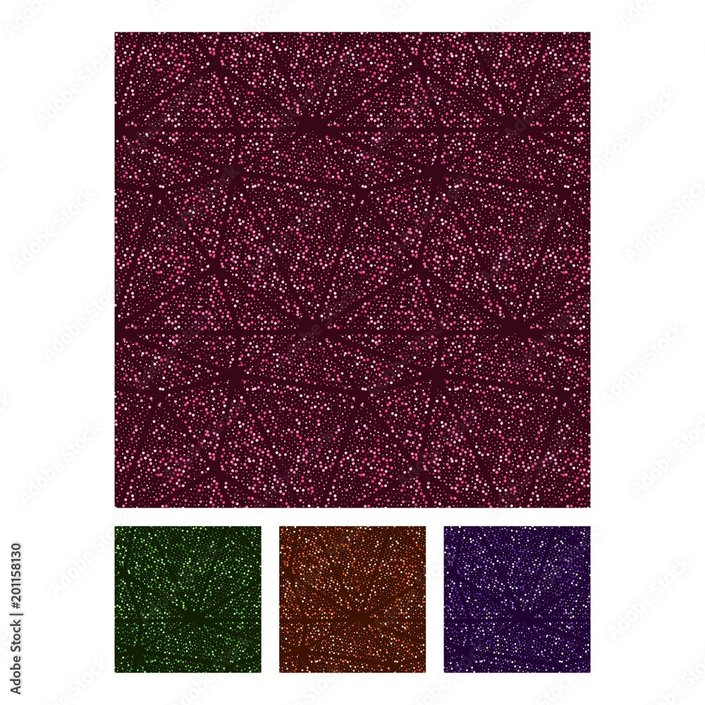 Fototapeta premium Repeat Seamless Pattern with Glitter Effect and Triangles