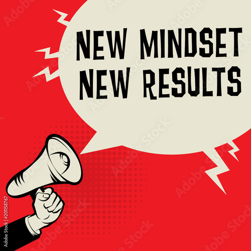 New Mindset New Results business concept