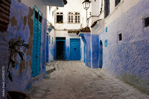 Walking Around Old Medina, Chefchaouen, Blue City of northwest Morocco © Roserunn
