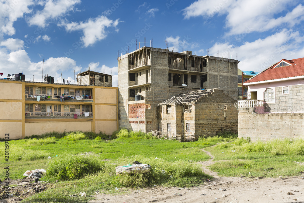 Ruin And Building Construction Site in Nairobi, Kenya Ruin And Building Construction Site in Nairobi, Kenya