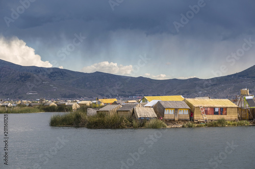 Uros floating island, lake Titicaca, Peru © sunsinger