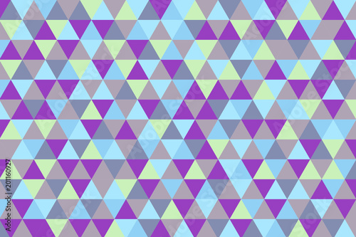 Abstract triangle geometric pattern. Colorful polygon texture. Retro style