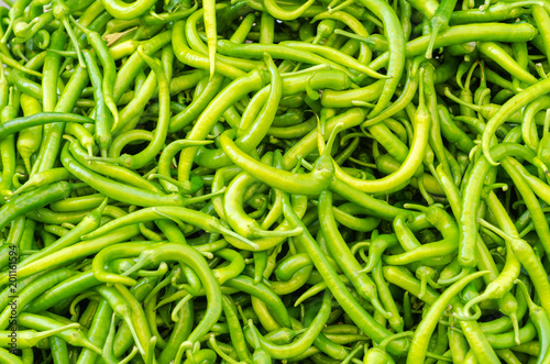 Group of green peppers.